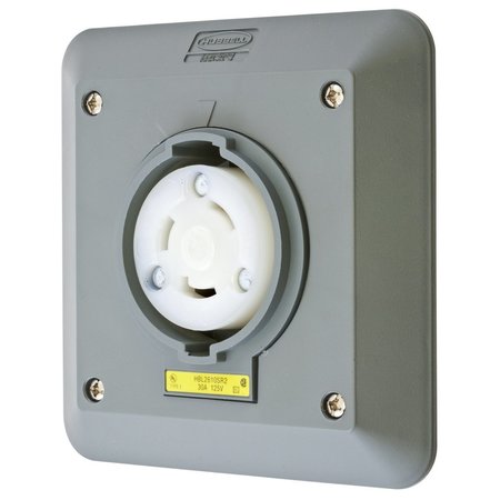 HUBBELL WIRING DEVICE-KELLEMS Safety-Shroud Receptacle HBL2610SR2